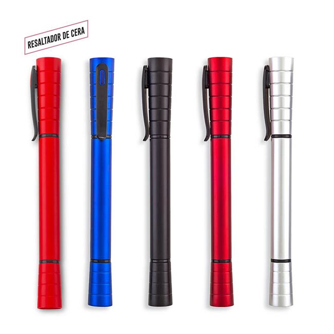 LAPICERO PLÁSTICO CON RESALTADOR A-4