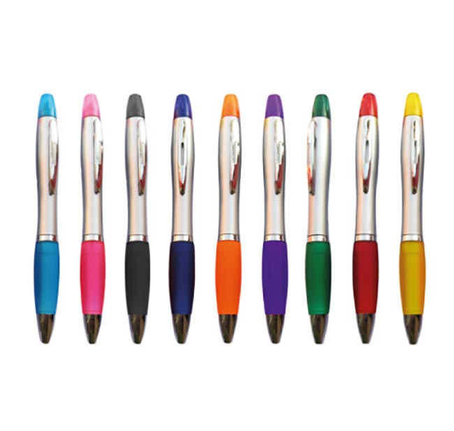 LAPICERO PLÁSTICO CON RESALTADOR A-2